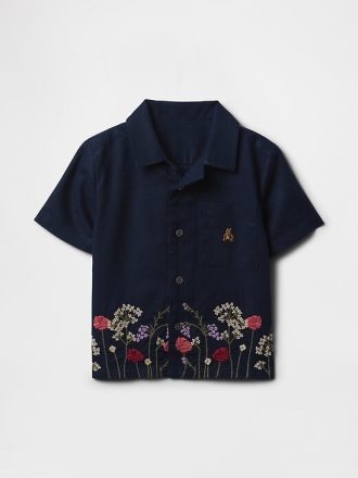 Camicia Cabana in lino e cotone per neonati e bambini piccoli