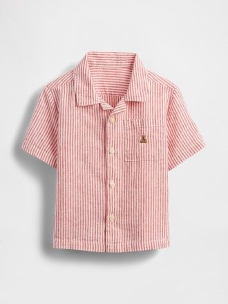 Camicia Cabana in lino e cotone per neonati e bambini piccoli