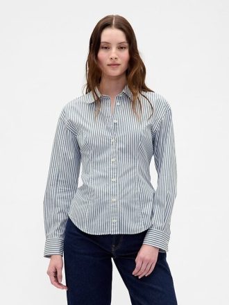 Camicia classica Dolman in popeline di cotone biologico