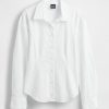 Camicia classica Dolman in popeline di cotone biologico Camicia classica Dolman in popeline di cotone biologico