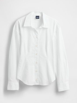 Camicia classica Dolman in popeline di cotone biologico