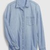 Camicia classica in denim di cotone biologico Camicia classica in denim di cotone biologico