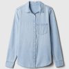 Camicia classica in denim di cotone biologico Camicia classica in denim di cotone biologico