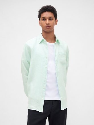Camicia classica in lino 100%