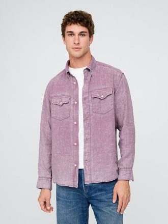 Camicia classica in lino 100%