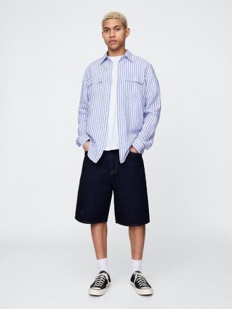Camicia classica in lino 100%