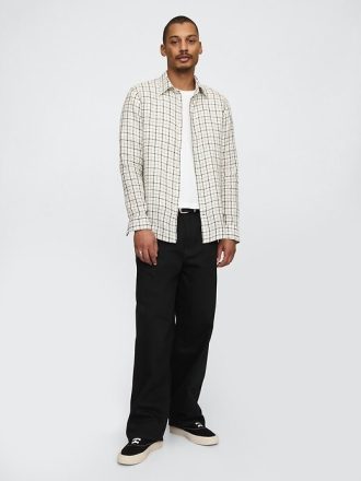 Camicia classica in lino 100%