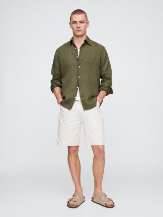 Camicia classica in lino 100%