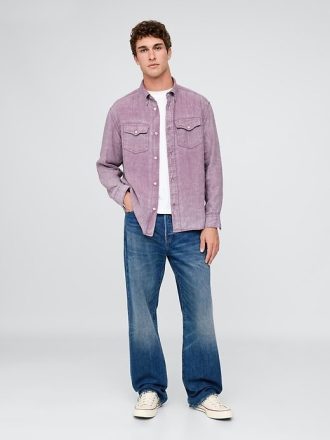 Camicia classica in lino 100%