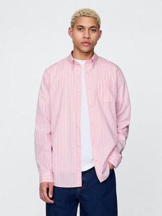 Camicia classica in popeline di cotone biologico
