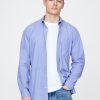 Camicia classica in popeline di cotone biologico