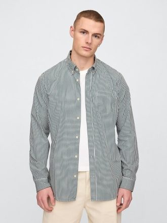 Camicia classica in popeline di cotone biologico