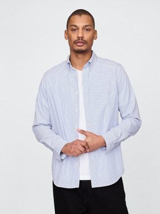 Camicia classica in popeline di cotone biologico