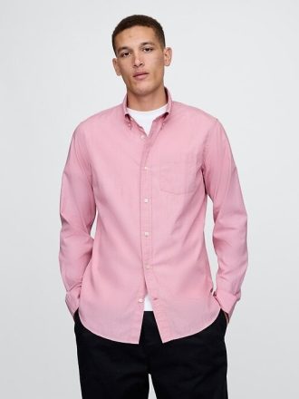 Camicia classica in popeline di cotone biologico