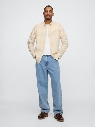 Camicia classica in popeline di cotone biologico