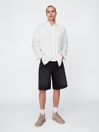 Camicia classica in popeline di cotone biologico
