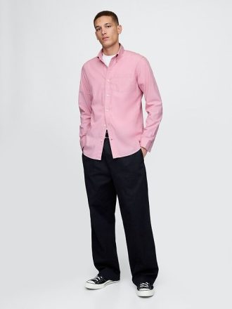 Camicia classica in popeline di cotone biologico