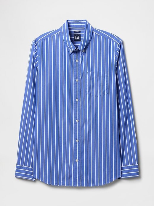 Camicia classica in popeline di cotone biologico Camicia classica in popeline di cotone biologico