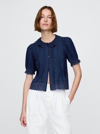 Camicia con occhielli Gap × DÔEN