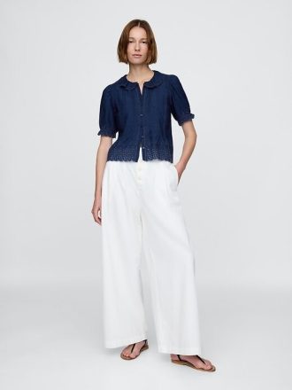 Camicia con occhielli Gap × DÔEN