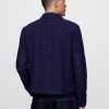 Camicia con tasca e cerniera intera in popeline con occhielli