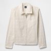 Camicia con tasca e cerniera intera in popeline con occhielli Camicia con tasca e cerniera intera in popeline con occhielli