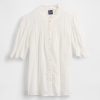 Camicia con volant e pieghe Camicia con volant e pieghe