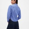 Camicia corta aderente in cotone biologico Camicia corta aderente in cotone biologico
