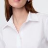 Camicia corta aderente in cotone biologico Camicia corta aderente in cotone biologico