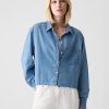 Camicia corta in denim Camicia corta in denim