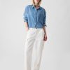 Camicia corta in denim Camicia corta in denim