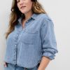 Camicia corta in denim Camicia corta in denim