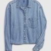 Camicia corta in denim Camicia corta in denim