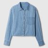 Camicia corta in denim Camicia corta in denim