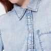 Camicia corta in denim drappeggiato GapStudio Camicia corta in denim drappeggiato GapStudio
