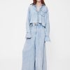 Camicia corta in denim drappeggiato GapStudio Camicia corta in denim drappeggiato GapStudio