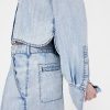 Camicia corta in denim drappeggiato GapStudio Camicia corta in denim drappeggiato GapStudio