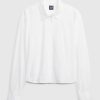 Camicia corta in popeline di cotone biologico Camicia corta in popeline di cotone biologico
