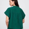Camicia Dolman in garza di cotone