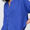 Camicia Dolman in garza di cotone