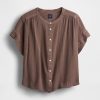 Camicia Dolman in garza di cotone