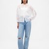 Camicia floreale in voile trasparente Camicia floreale in voile trasparente