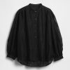 Camicia floreale in voile trasparente Camicia floreale in voile trasparente