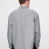 Camicia grande a righe in denim