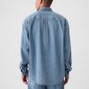 Camicia grande in denim Camicia grande in denim