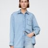 Camicia grande in denim ultra morbido Camicia grande in denim ultra morbido