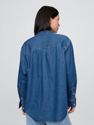Camicia grande in denim ultra morbido