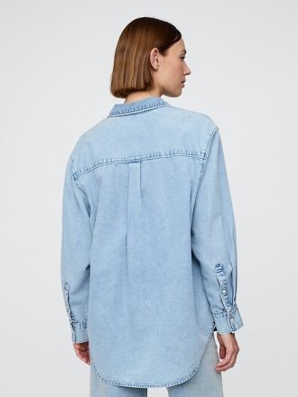 Camicia grande in denim ultra morbido