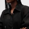 Camicia grande in organza trasparente Camicia grande in organza trasparente