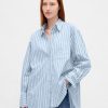 Camicia grande in popeline di cotone biologico Camicia grande in popeline di cotone biologico
